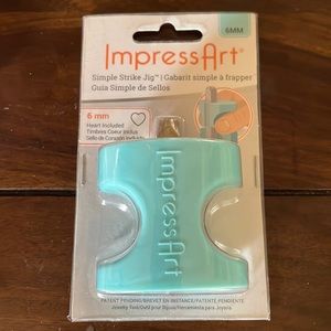 Impress Art 6mm Simple Strike Jig 6mm Heart included New Never Used